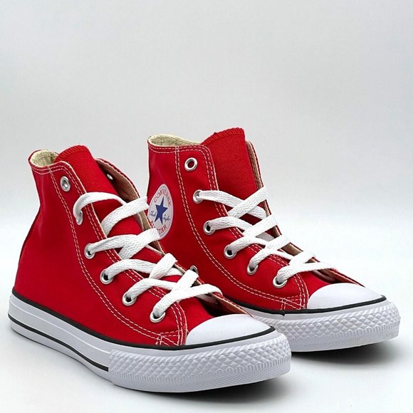 Converse Chuck Taylor All Star Classic Red Little Kids High Top Shoes 3J232 - Picture 3 of 5